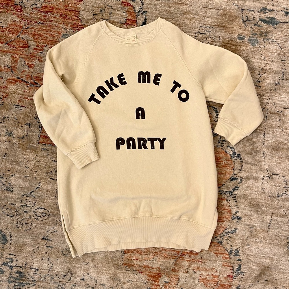 Zara Girls tunic sweatshirt